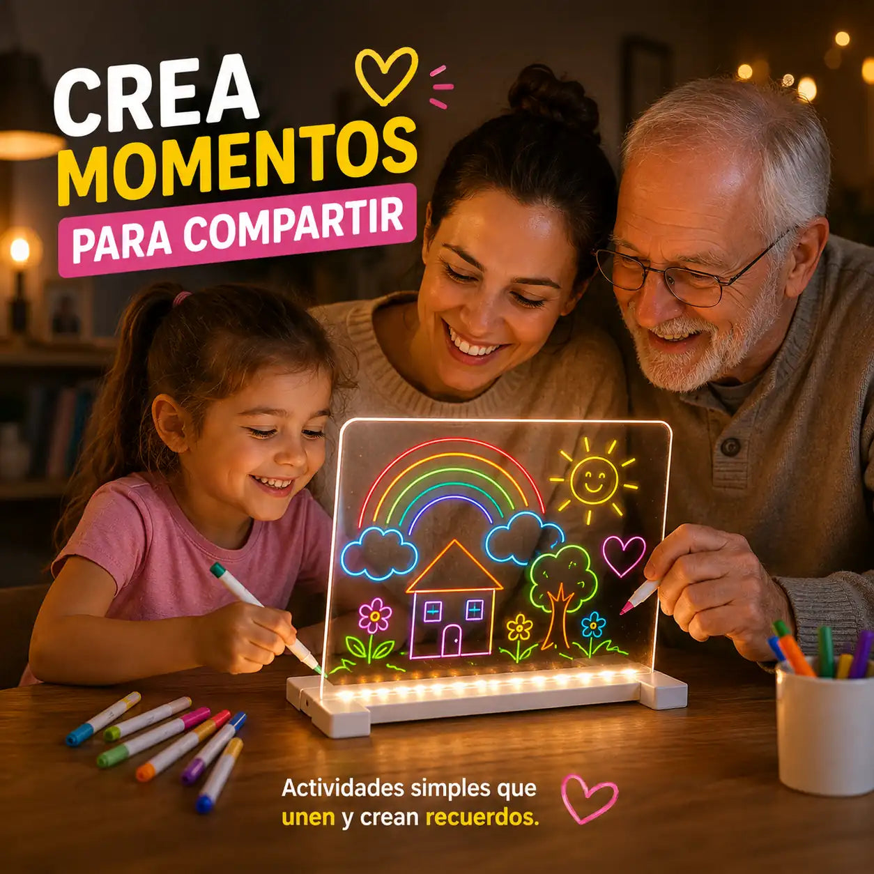 LumiBoard - Creatividad sin límites + 12 masillas