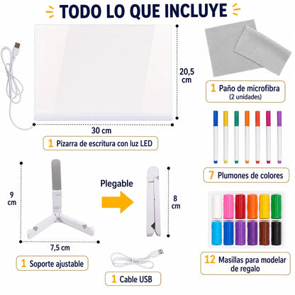 LumiBoard - Creatividad sin límites + 12 masillas