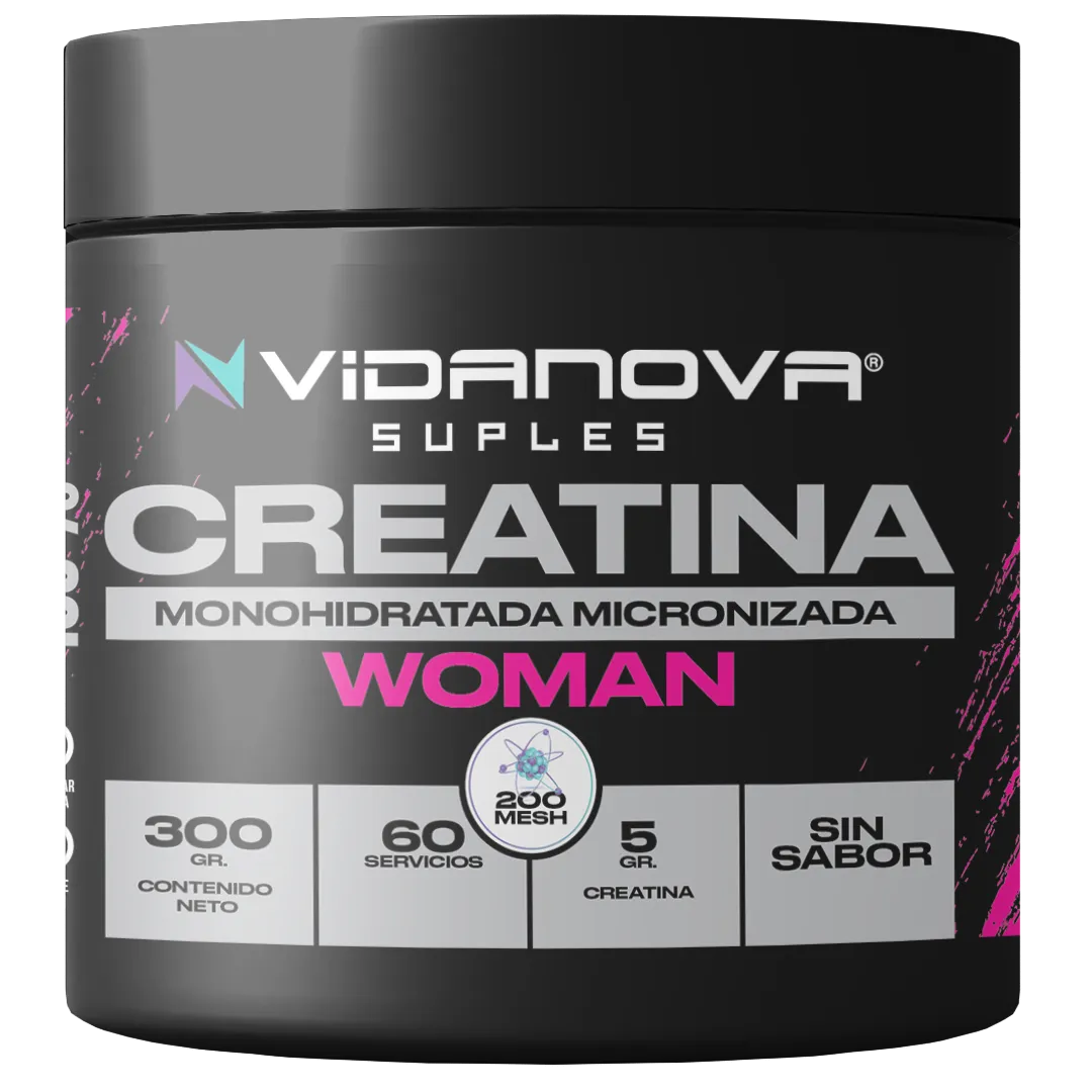 Creatina mujer 300 g 200 mesh monohidratada micronizada sin sabor