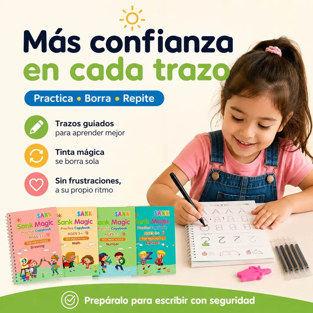 Set Cuaderno Magic CaligrafÍa Montessori