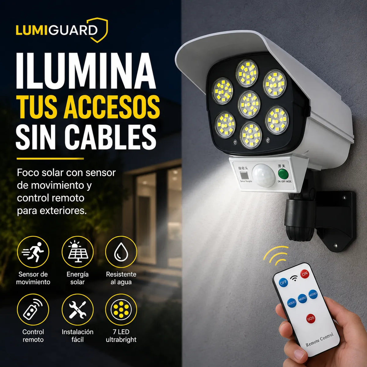 LumiGuard– Ilumina tus accesos sin cables