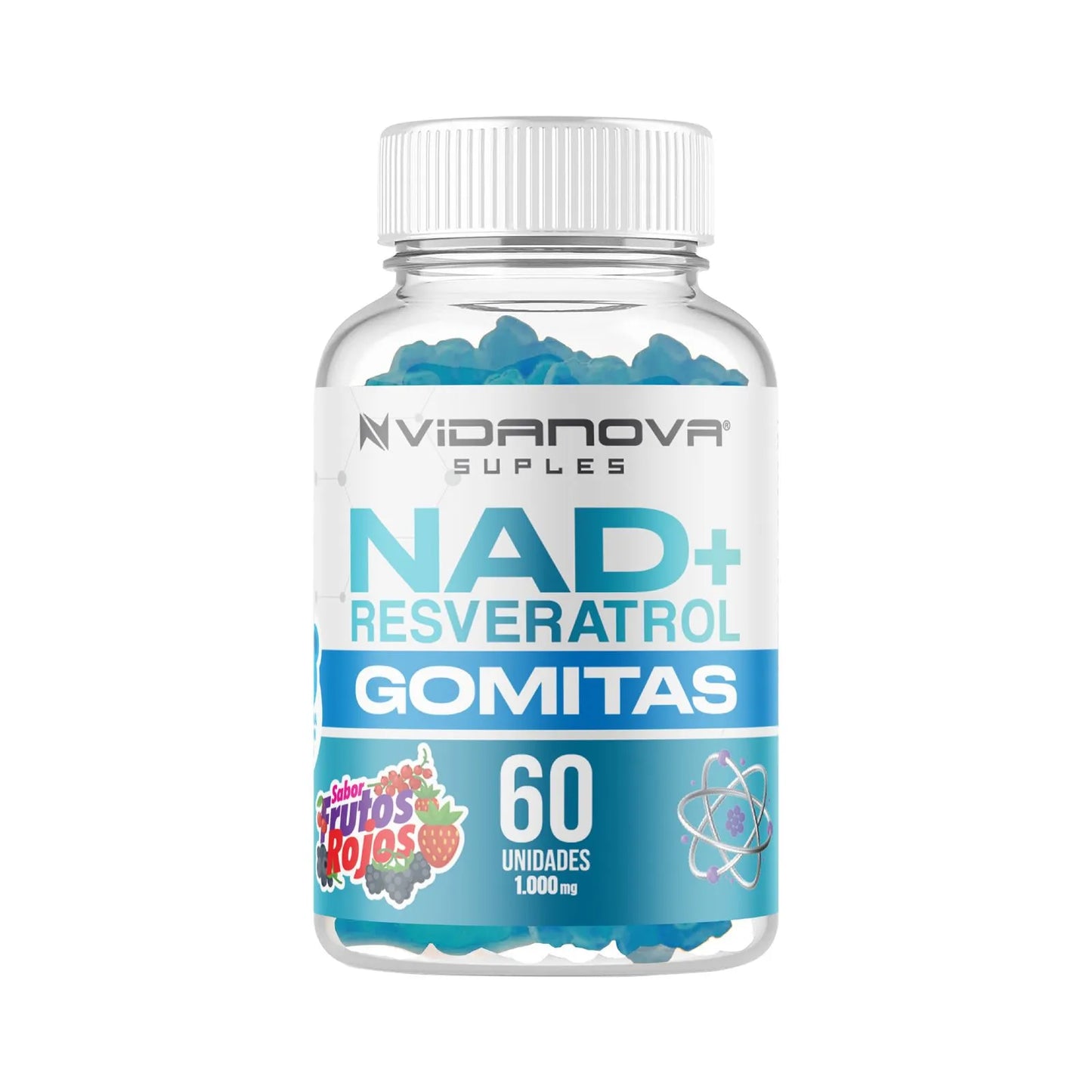 60 GOMITAS NAD+RESVERATROL 1000mg