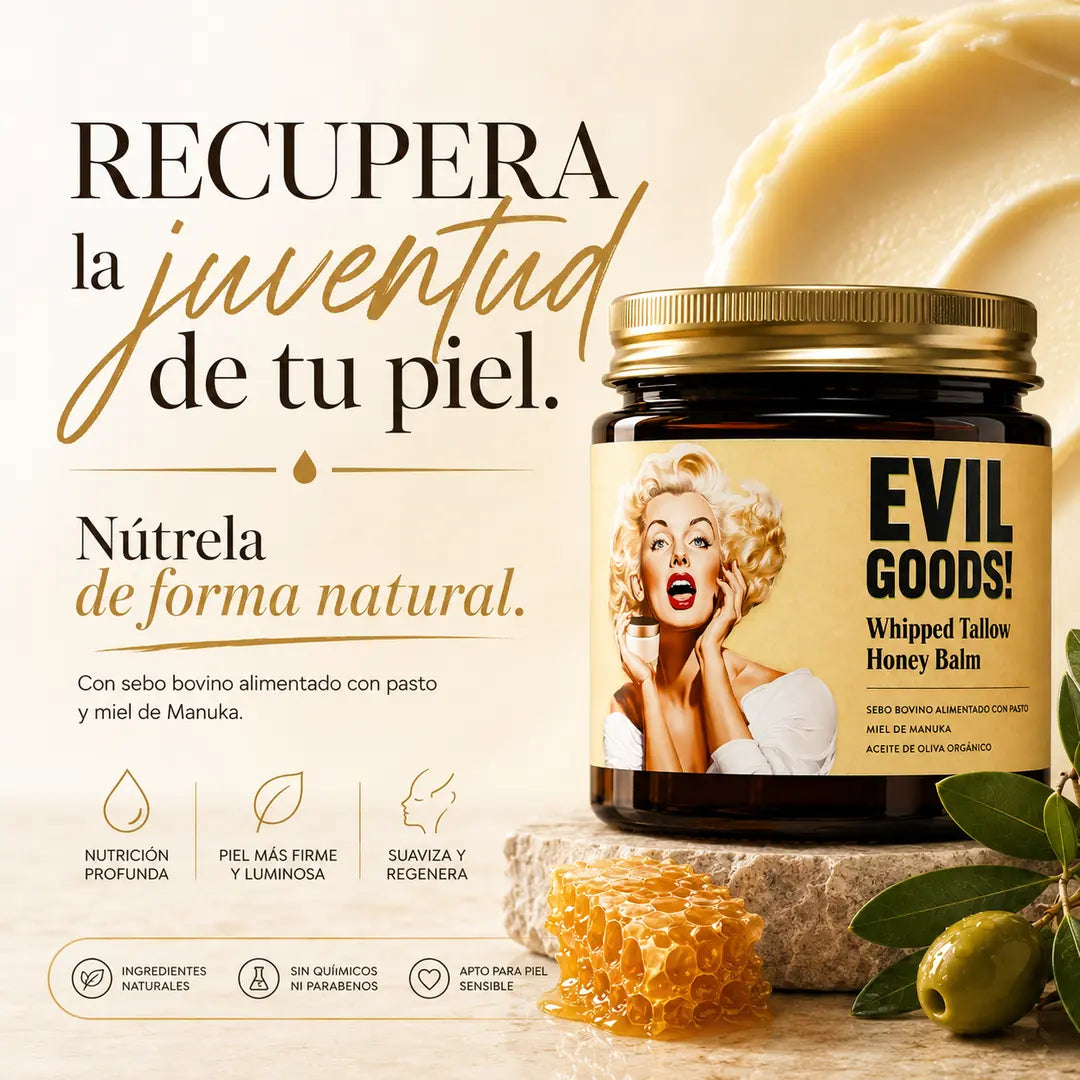 Evil Goods | Crema de sebo bovino y miel de Manuka