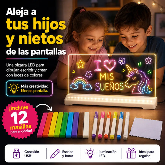 LumiBoard - Creatividad sin límites + 12 masillas