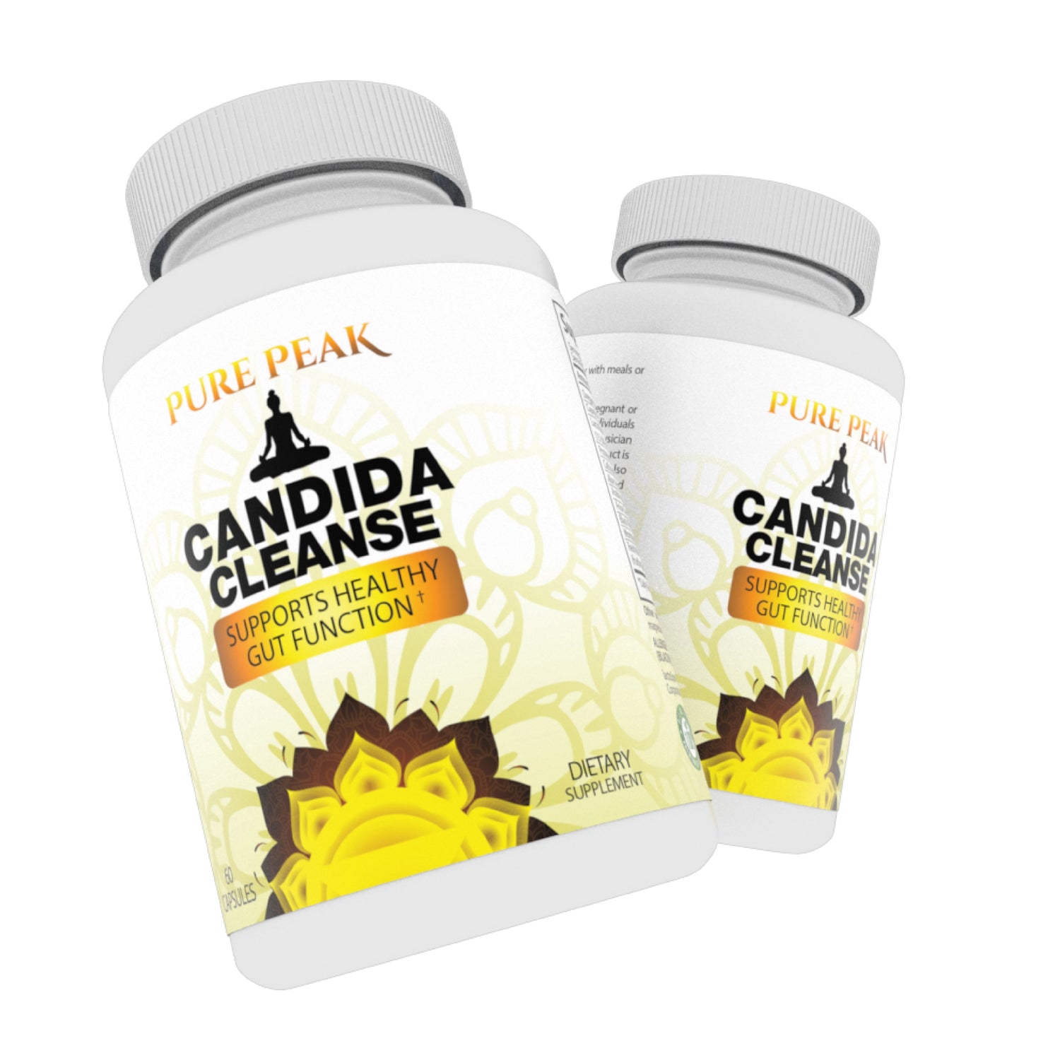 Frasco Candida Cleanse suplemento regulador función digestiva intestinal