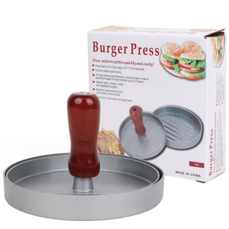 Prensa Para Hamburguesas Molde Aluminio